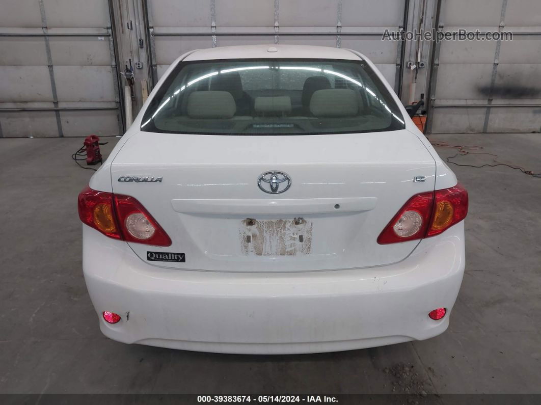 2010 Toyota Corolla Le White vin: 1NXBU4EE6AZ273832