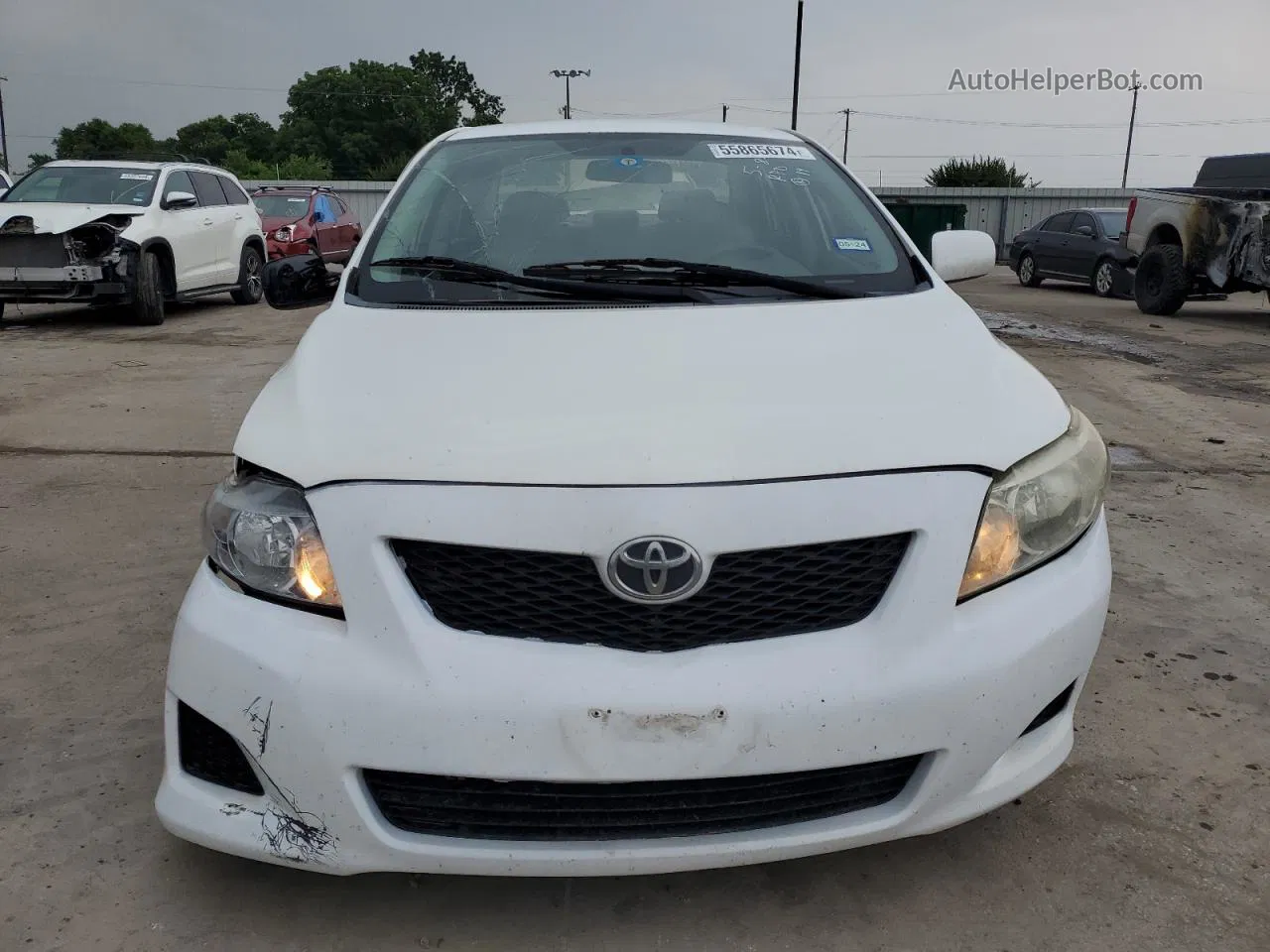 2010 Toyota Corolla Base White vin: 1NXBU4EE6AZ292154