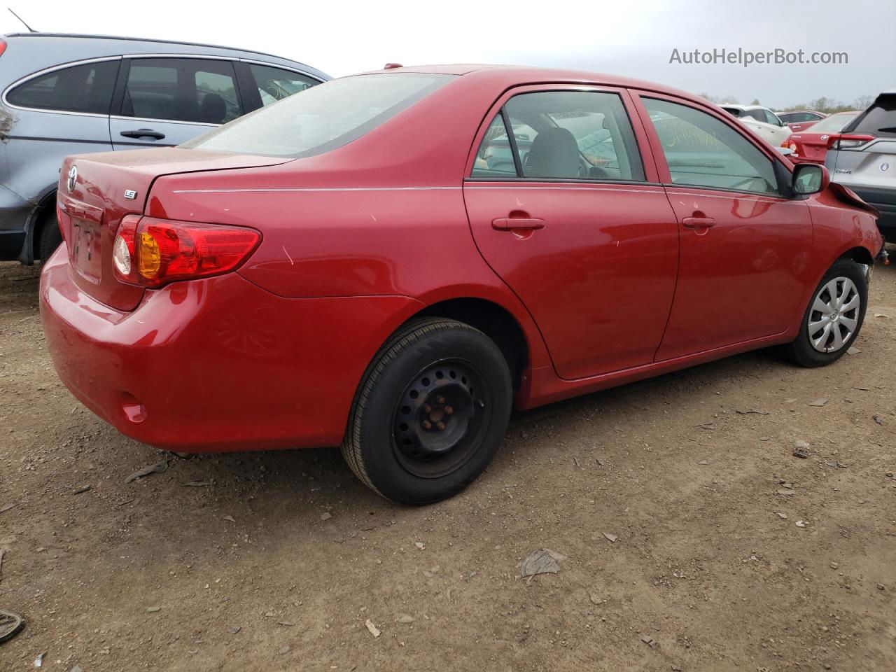 2010 Toyota Corolla Base Red vin: 1NXBU4EE6AZ365765