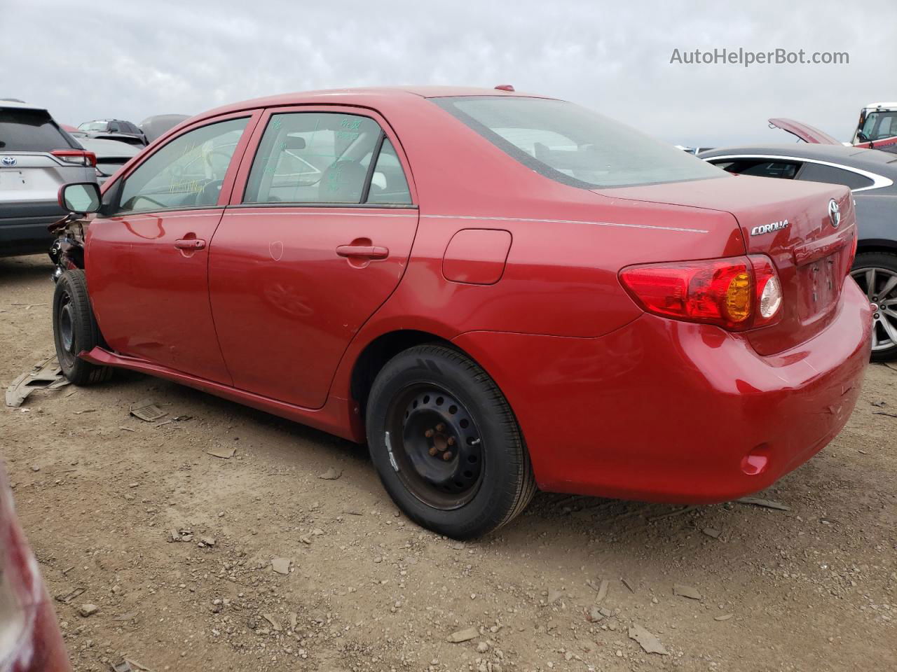 2010 Toyota Corolla Base Red vin: 1NXBU4EE6AZ365765