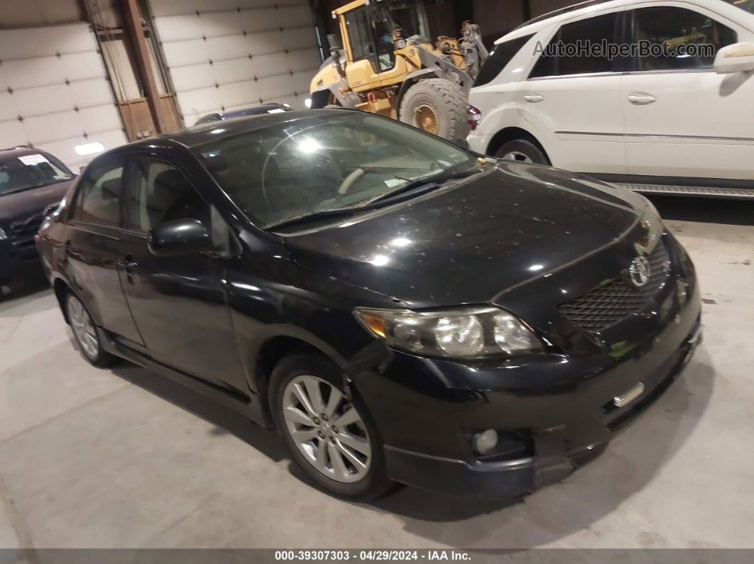 2010 Toyota Corolla S Black vin: 1NXBU4EE6AZ382467