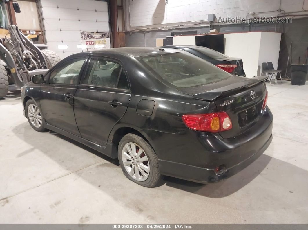 2010 Toyota Corolla S Black vin: 1NXBU4EE6AZ382467