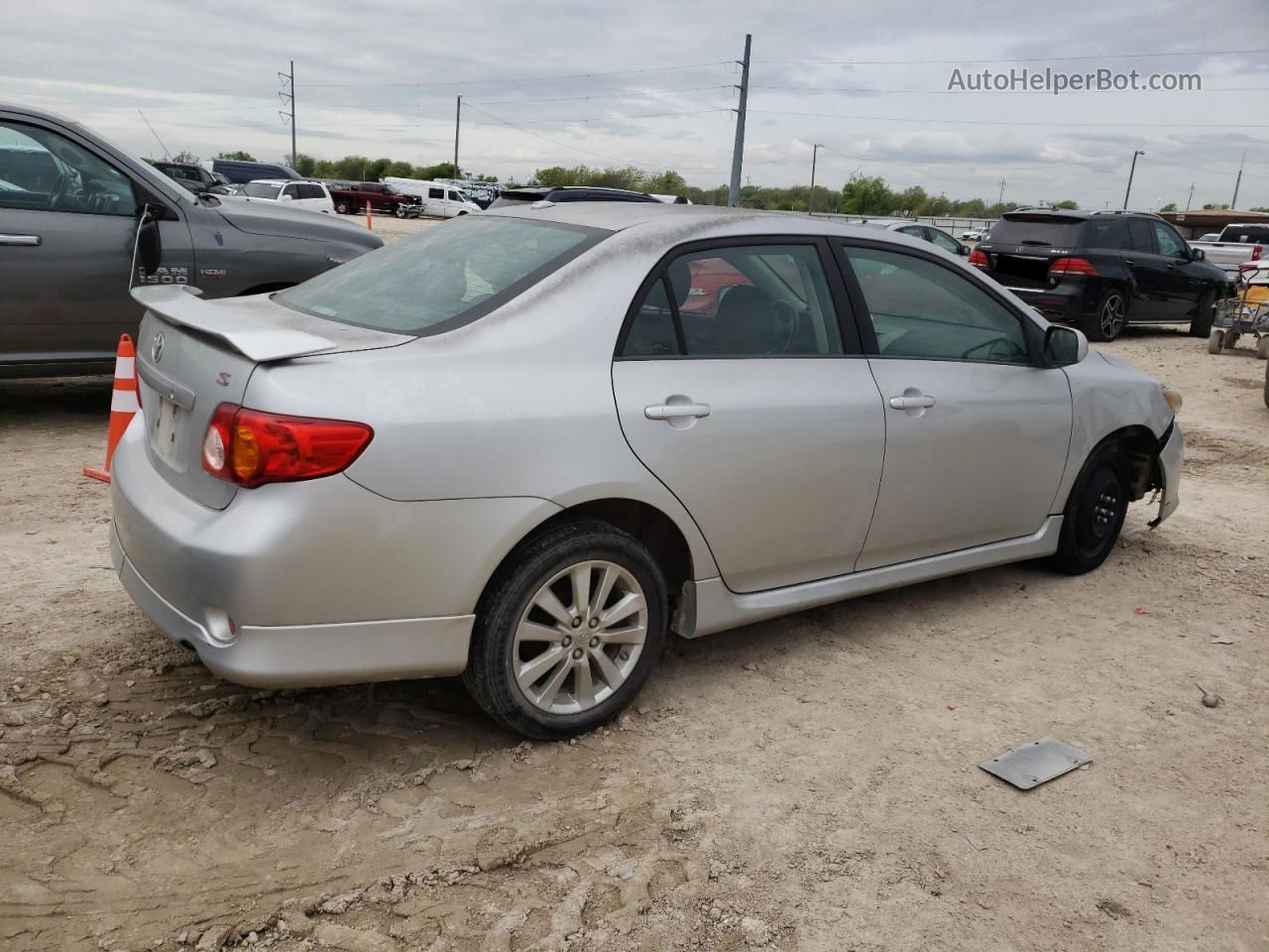 2010 Toyota Corolla Base Silver vin: 1NXBU4EE7AZ196825