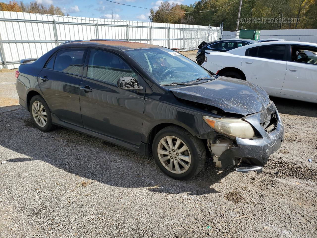 2010 Toyota Corolla Base Black vin: 1NXBU4EE7AZ226289