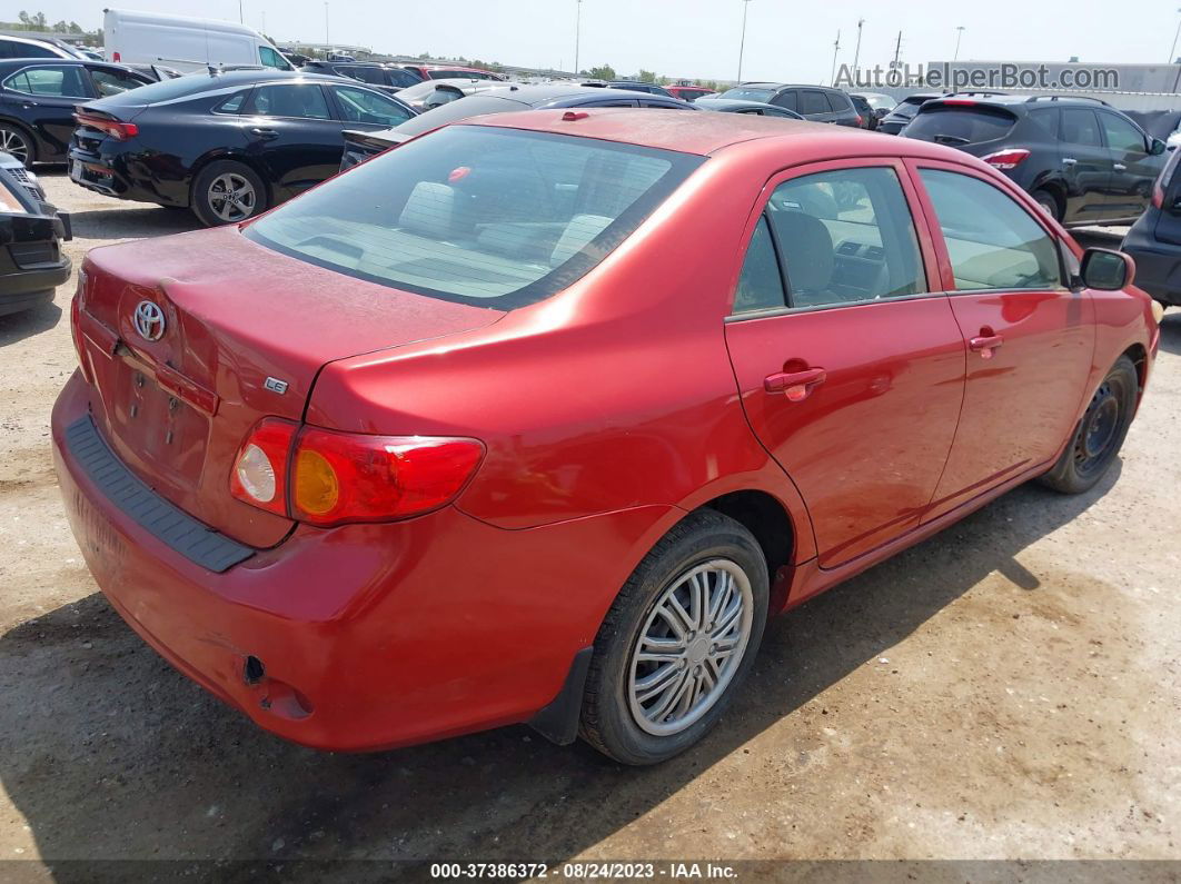 2010 Toyota Corolla   Red vin: 1NXBU4EE7AZ310838