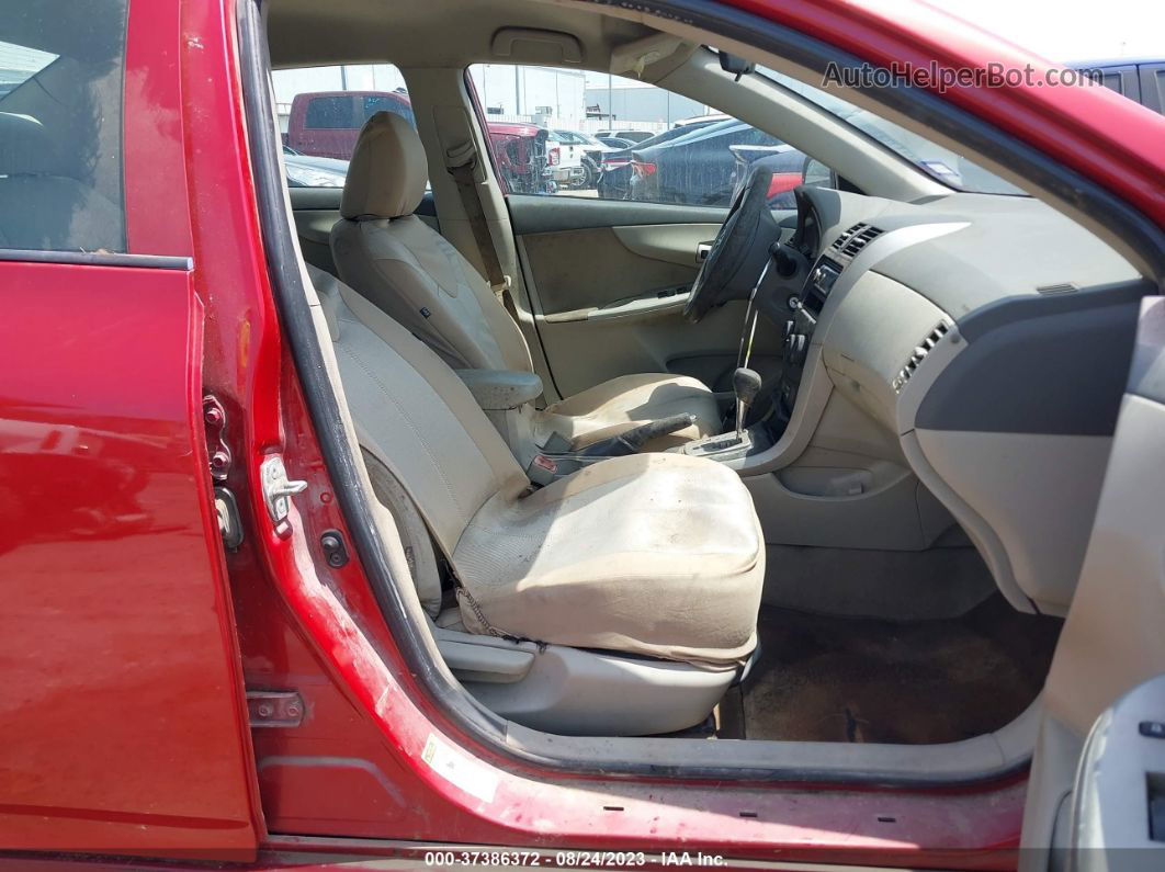 2010 Toyota Corolla   Red vin: 1NXBU4EE7AZ310838