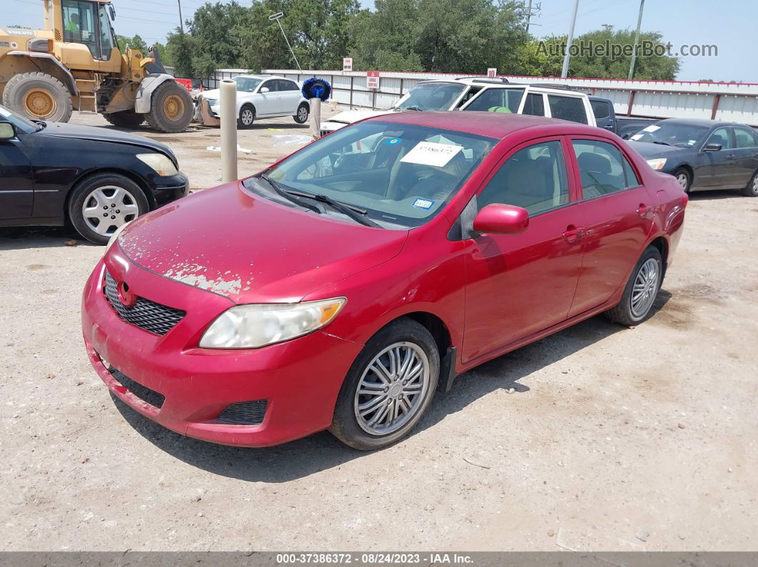 2010 Toyota Corolla   Red vin: 1NXBU4EE7AZ310838