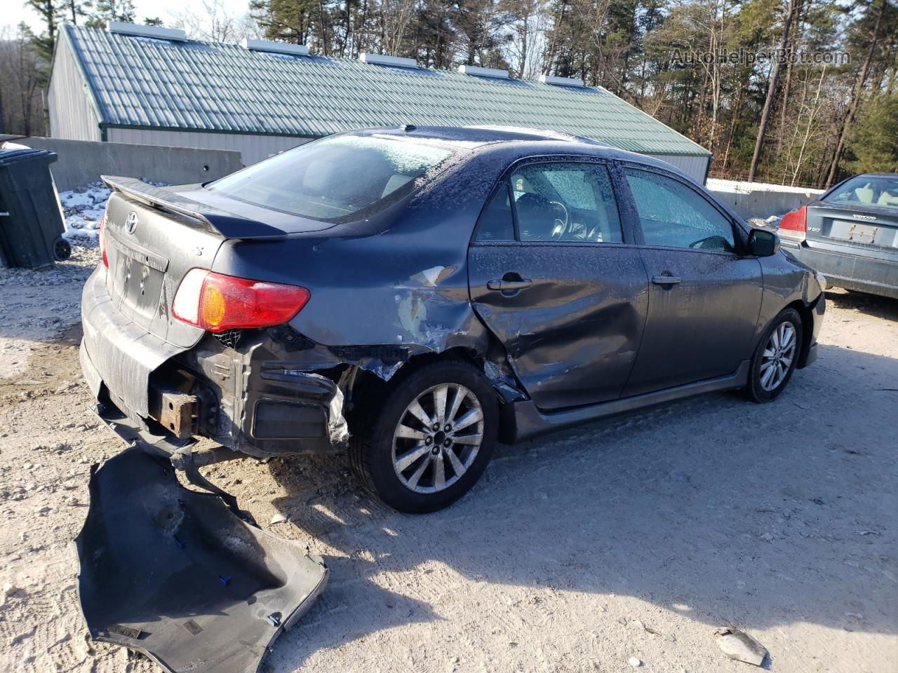 2010 Toyota Corolla Base Серый vin: 1NXBU4EE7AZ375396