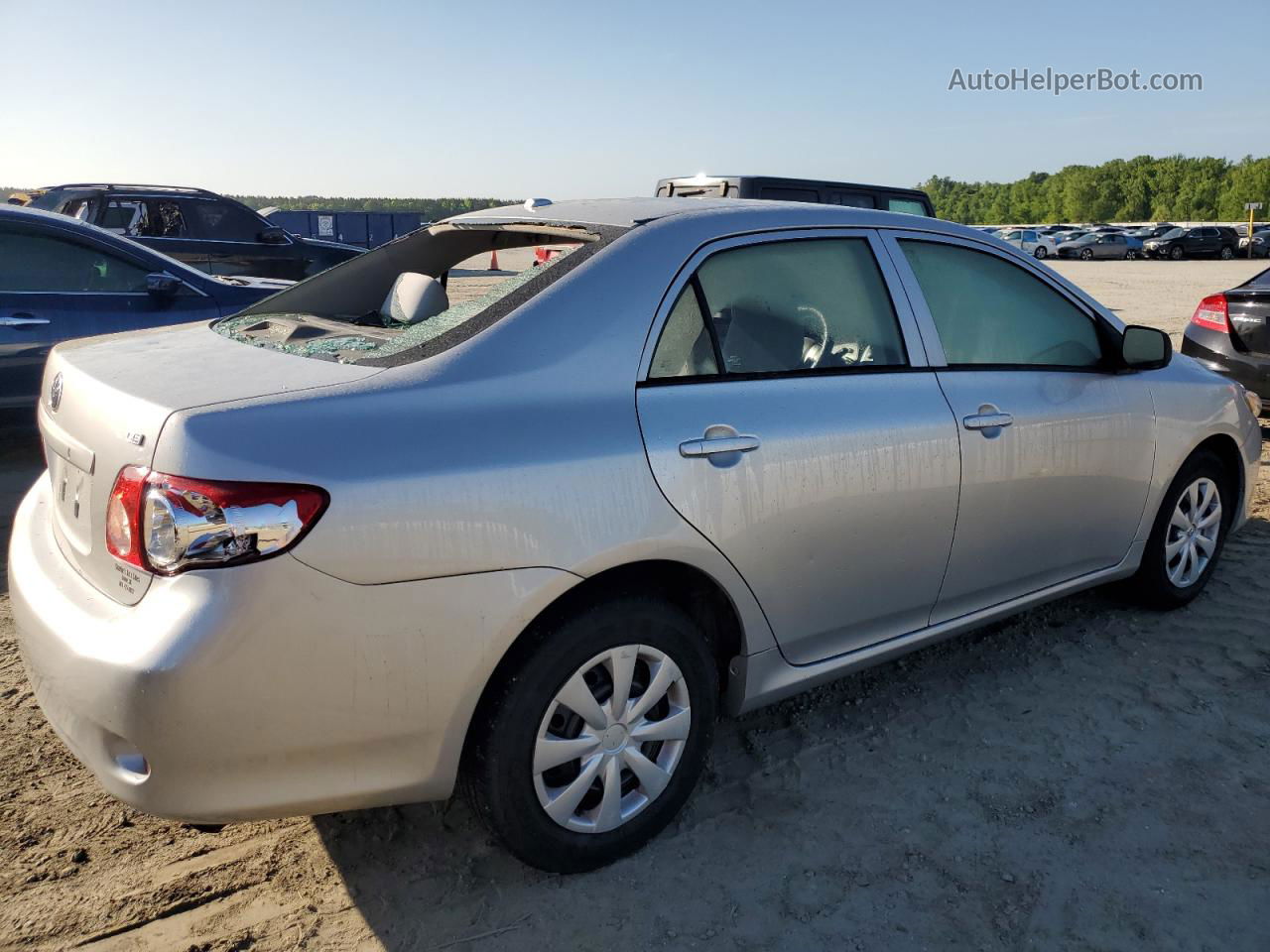 2010 Toyota Corolla Base Silver vin: 1NXBU4EE8AZ169276