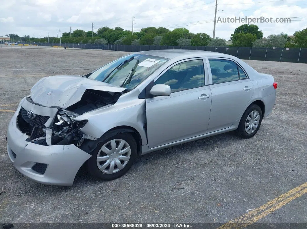 2010 Toyota Corolla Le Silver vin: 1NXBU4EE8AZ189172