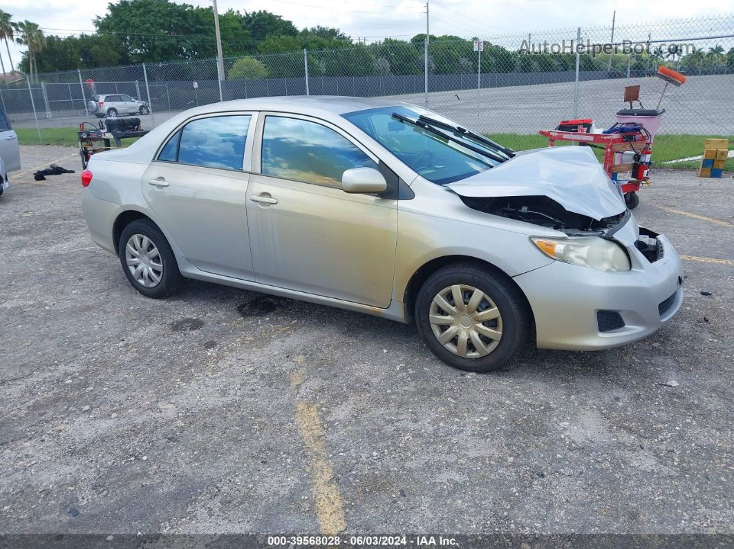 2010 Toyota Corolla Le Серебряный vin: 1NXBU4EE8AZ189172