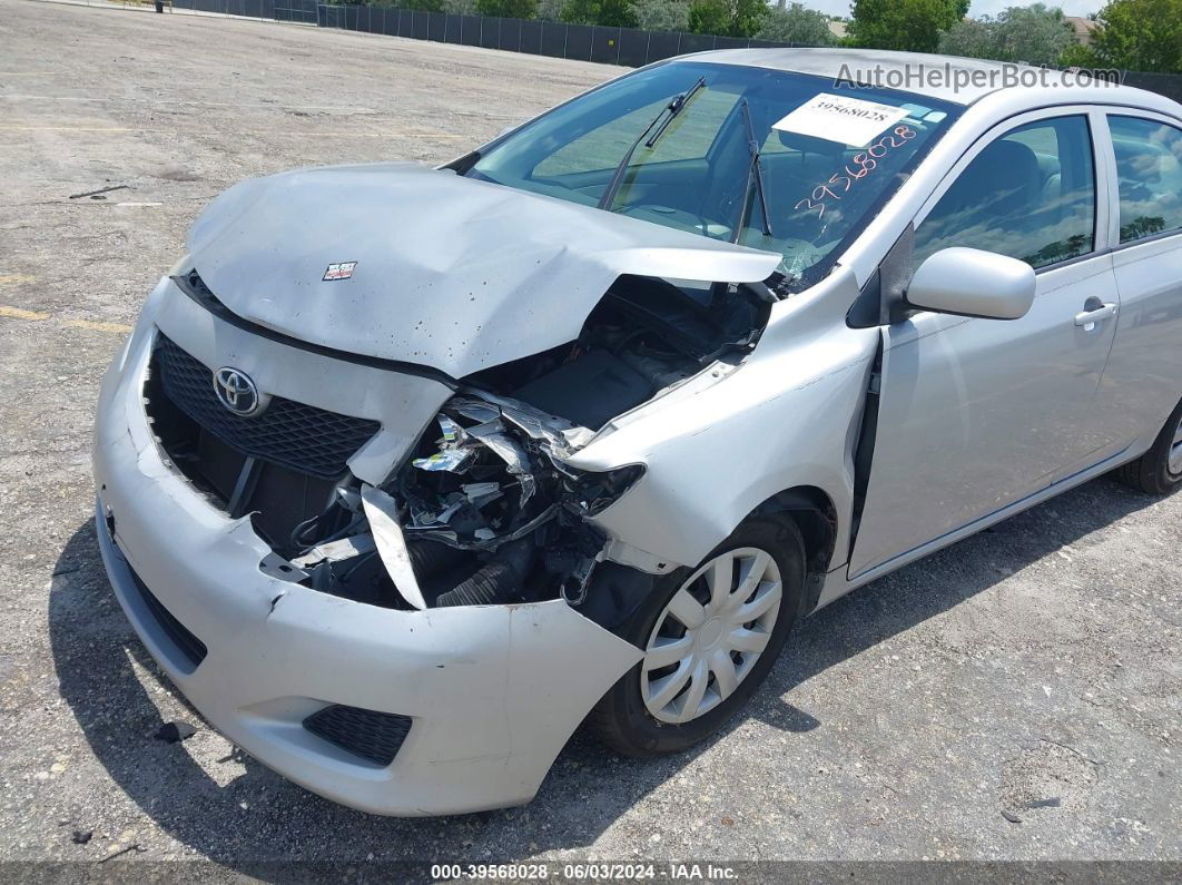 2010 Toyota Corolla Le Silver vin: 1NXBU4EE8AZ189172