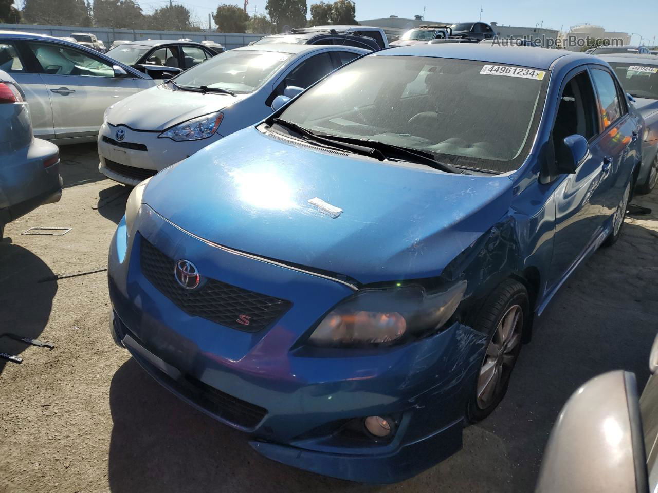 2010 Toyota Corolla Base Blue vin: 1NXBU4EE8AZ196476