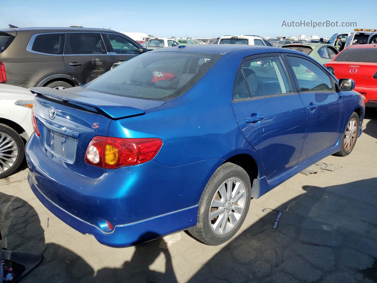 2010 Toyota Corolla Base Blue vin: 1NXBU4EE8AZ196476