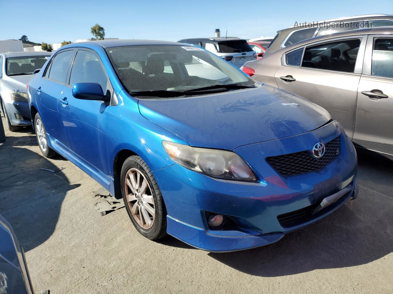 2010 Toyota Corolla Base Blue vin: 1NXBU4EE8AZ196476