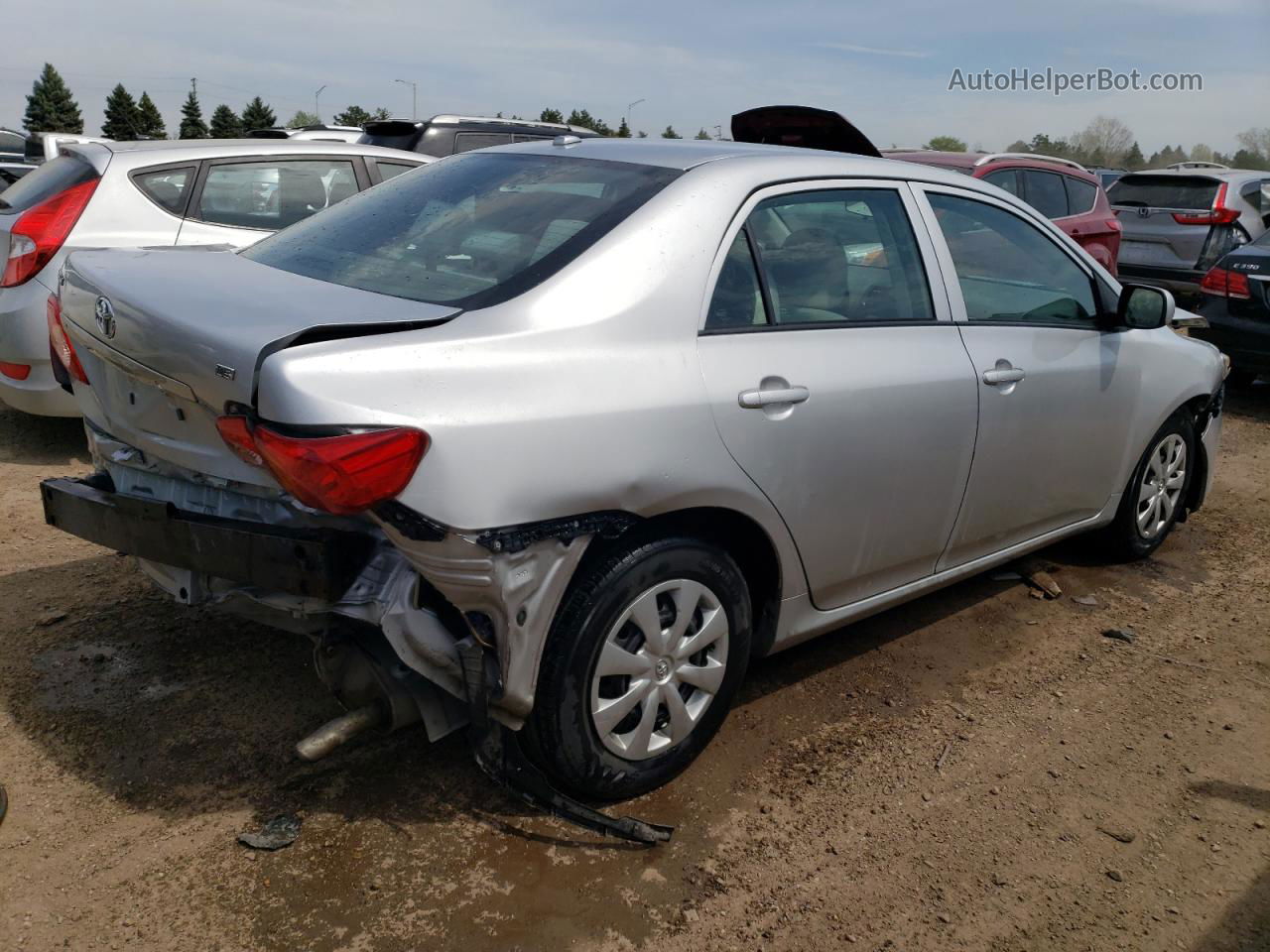 2010 Toyota Corolla Base Silver vin: 1NXBU4EE8AZ215396