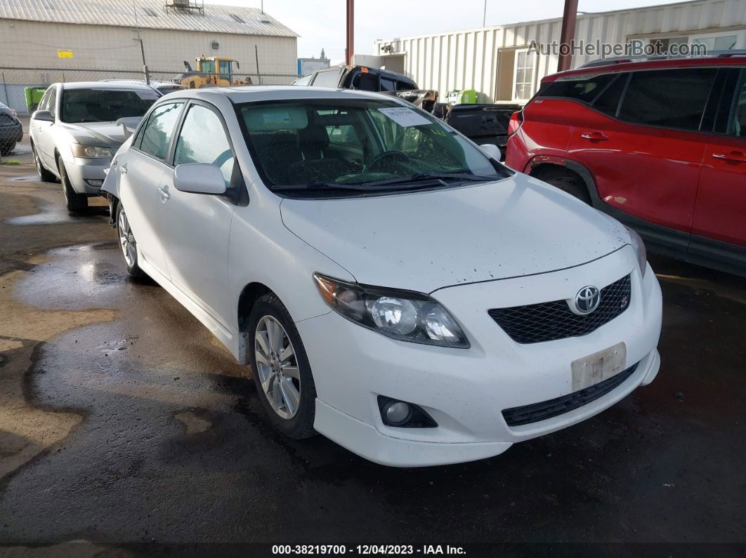 2010 Toyota Corolla S White vin: 1NXBU4EE8AZ222848