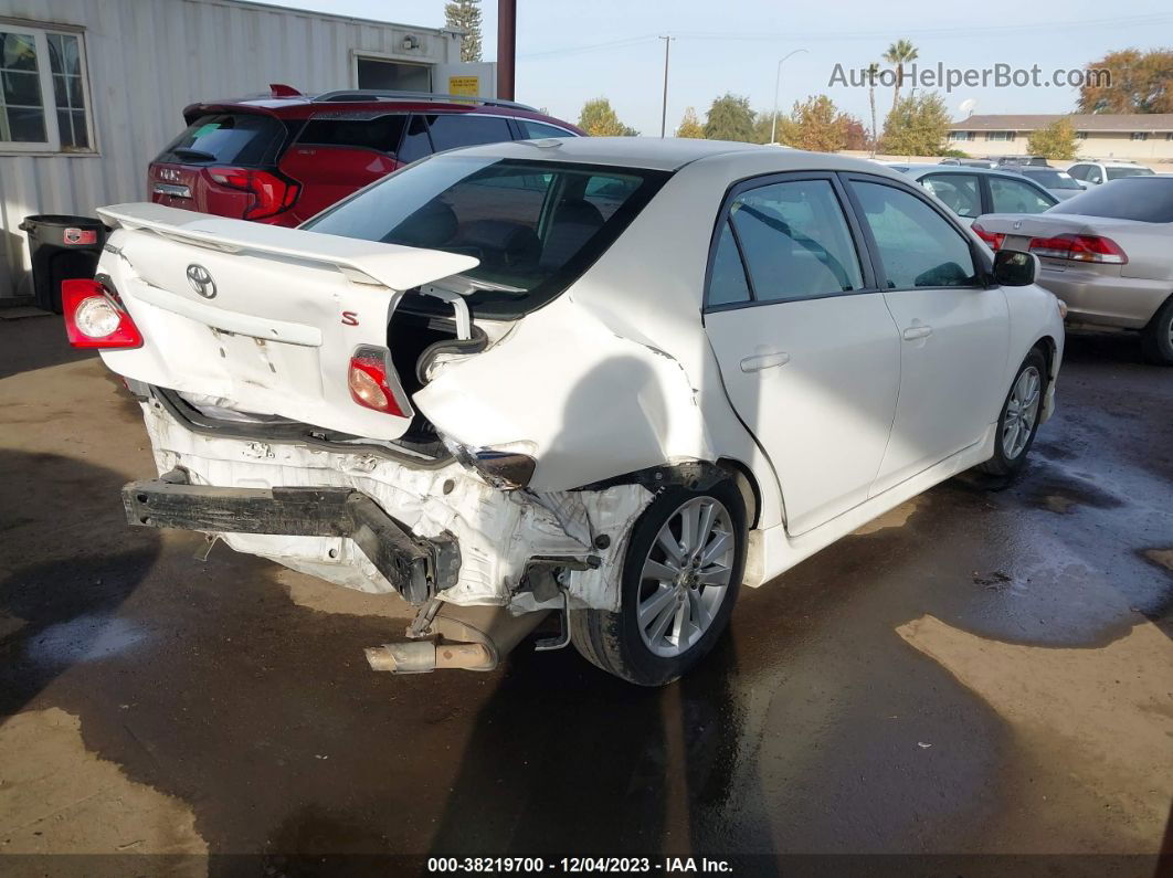 2010 Toyota Corolla S White vin: 1NXBU4EE8AZ222848