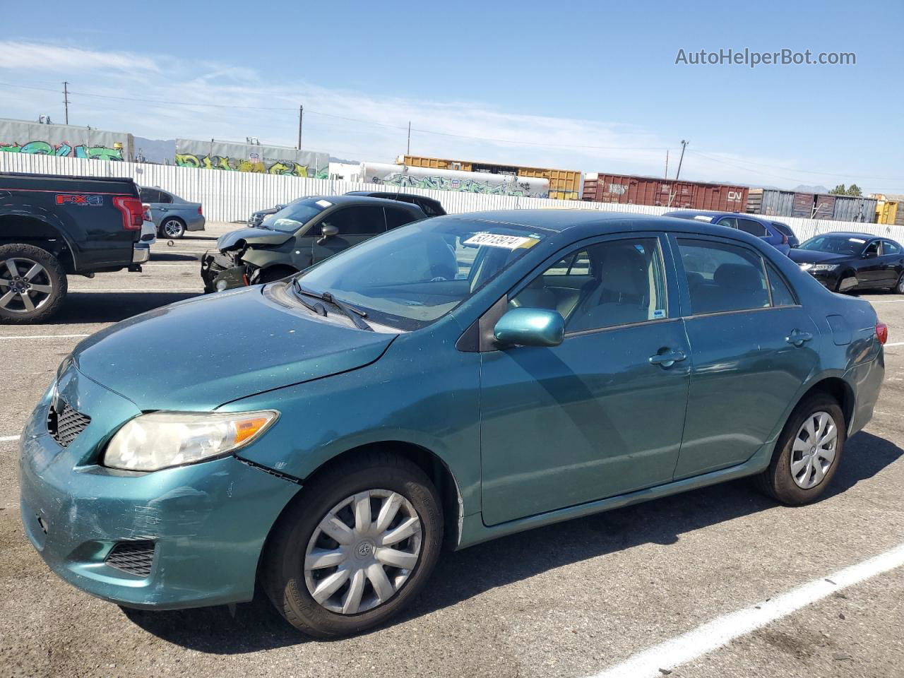 2010 Toyota Corolla Base Teal vin: 1NXBU4EE8AZ256109