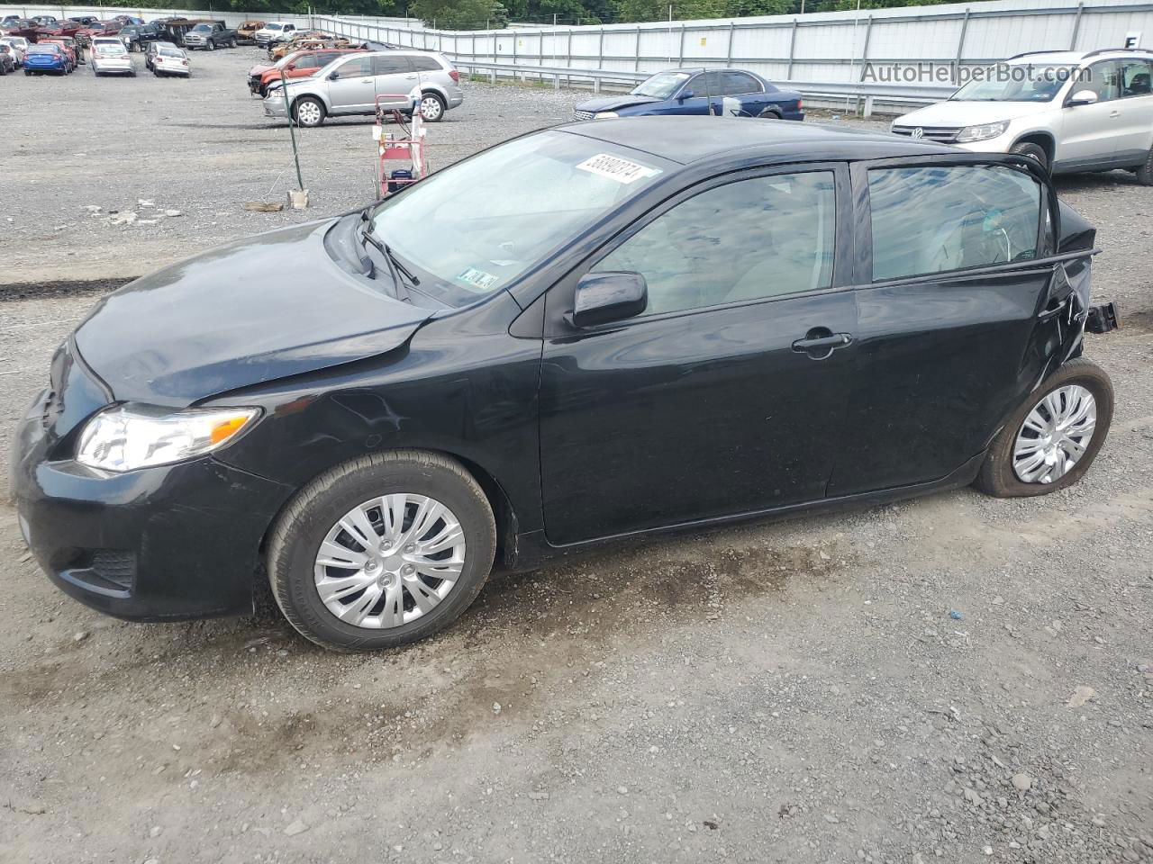 2010 Toyota Corolla Base Black vin: 1NXBU4EE8AZ259074