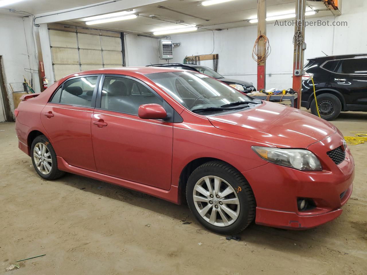 2010 Toyota Corolla Base Red vin: 1NXBU4EE8AZ266381