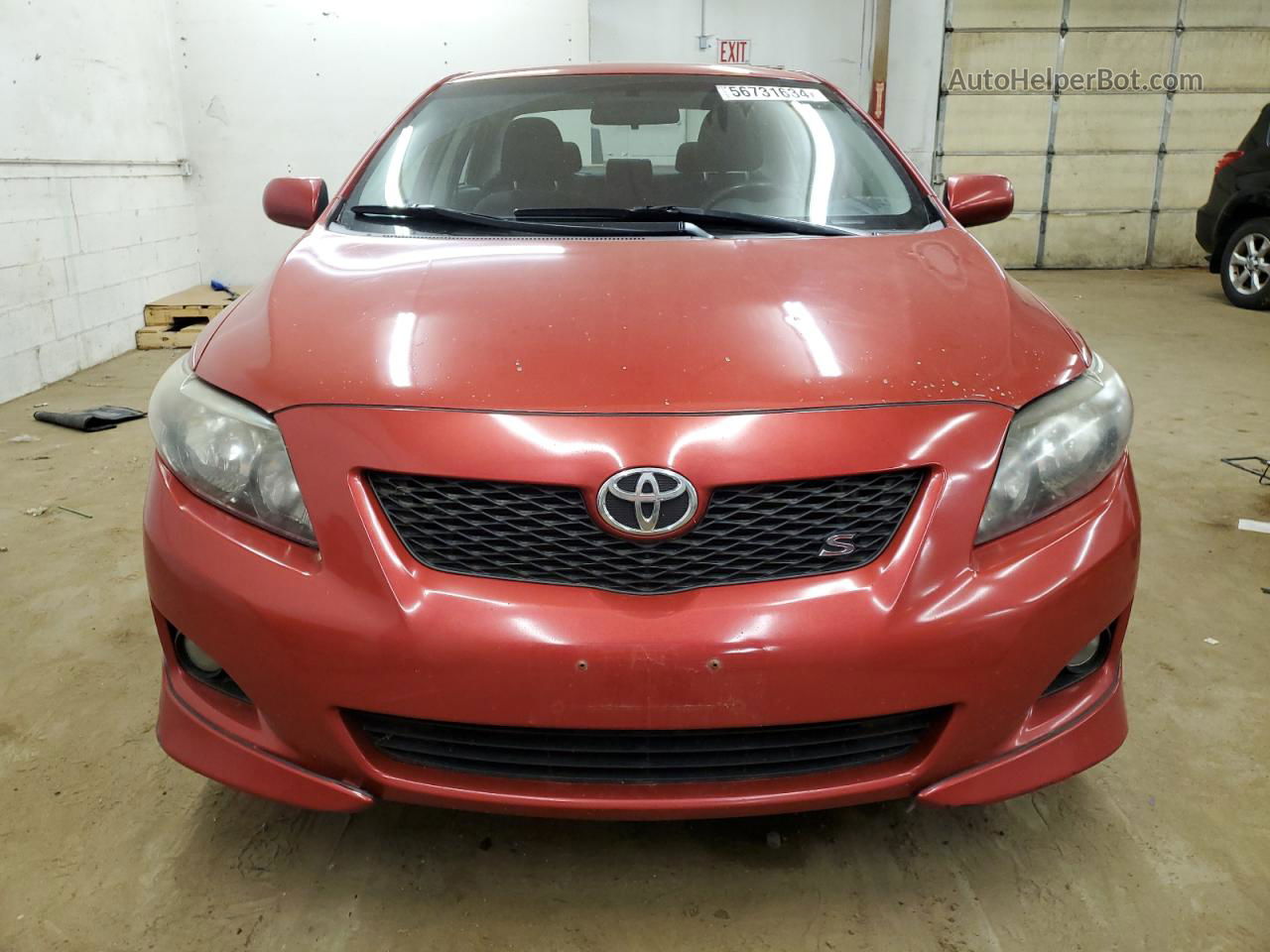 2010 Toyota Corolla Base Red vin: 1NXBU4EE8AZ266381