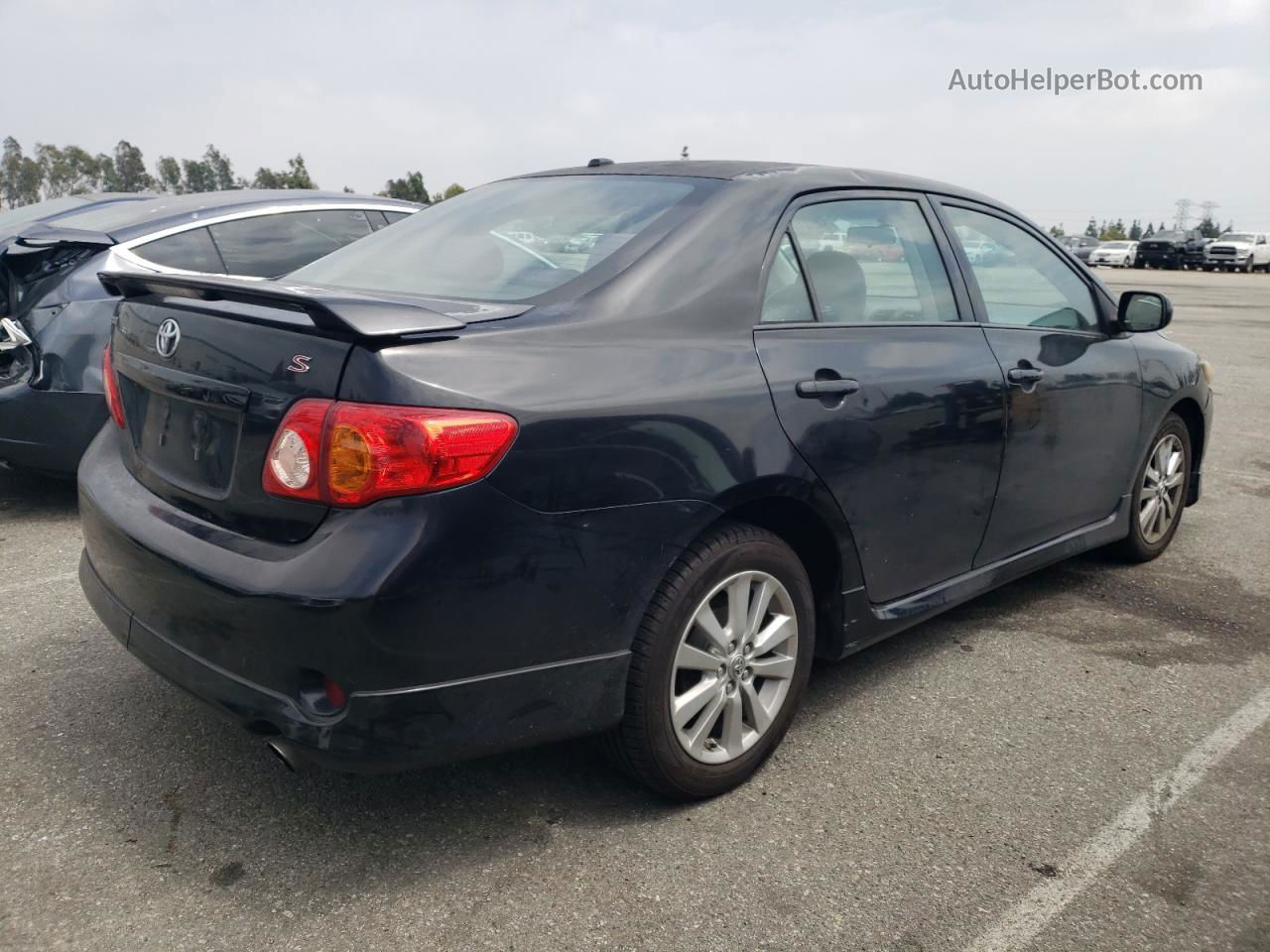 2010 Toyota Corolla Base Black vin: 1NXBU4EE8AZ291331