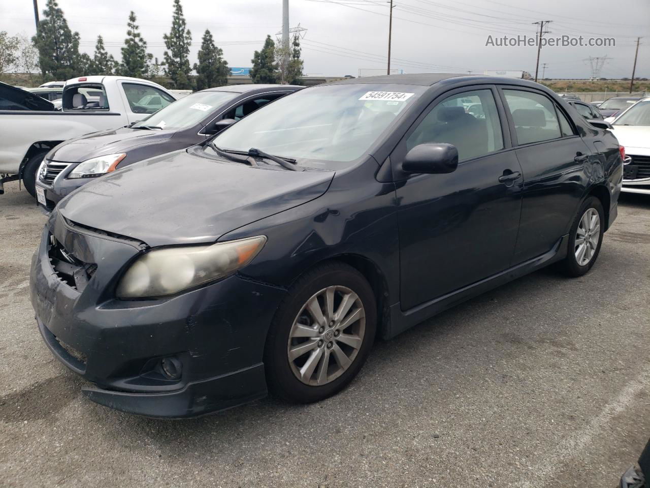 2010 Toyota Corolla Base Black vin: 1NXBU4EE8AZ291331