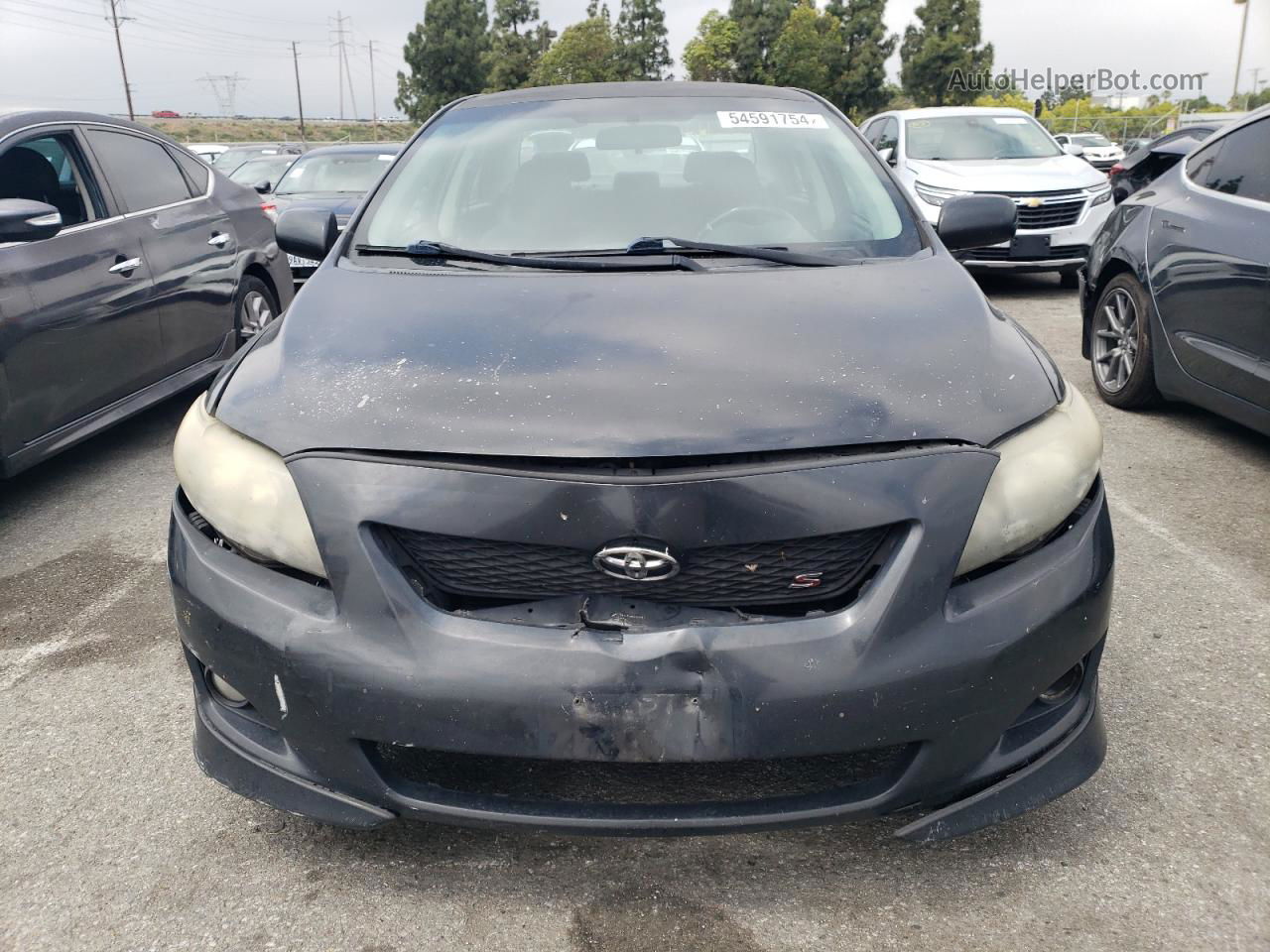 2010 Toyota Corolla Base Black vin: 1NXBU4EE8AZ291331