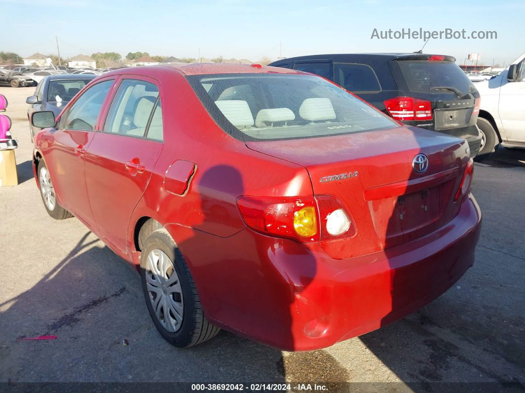 2010 Toyota Corolla Le Красный vin: 1NXBU4EE8AZ297226