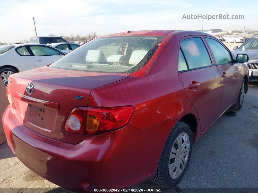 2010 Toyota Corolla Le Red vin: 1NXBU4EE8AZ297226