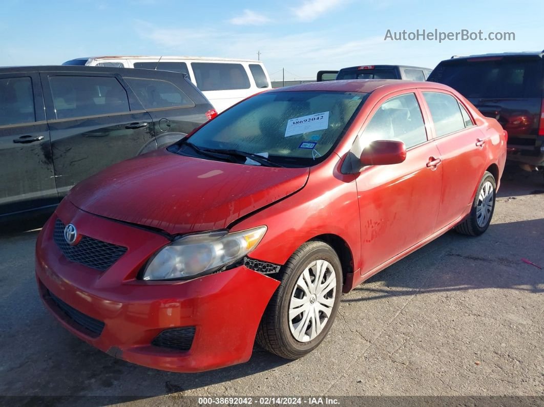 2010 Toyota Corolla Le Red vin: 1NXBU4EE8AZ297226