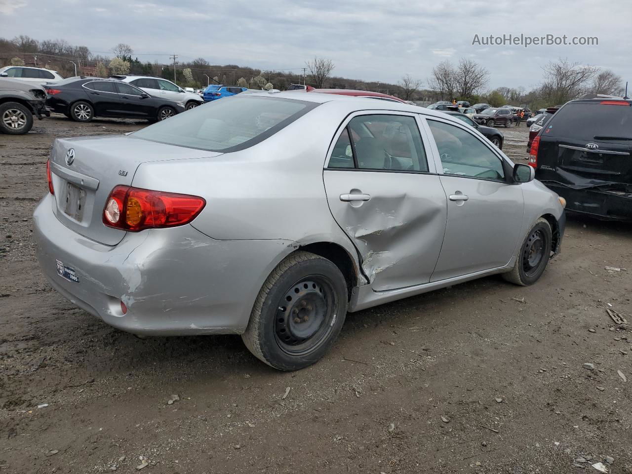 2010 Toyota Corolla Base Silver vin: 1NXBU4EE8AZ325364