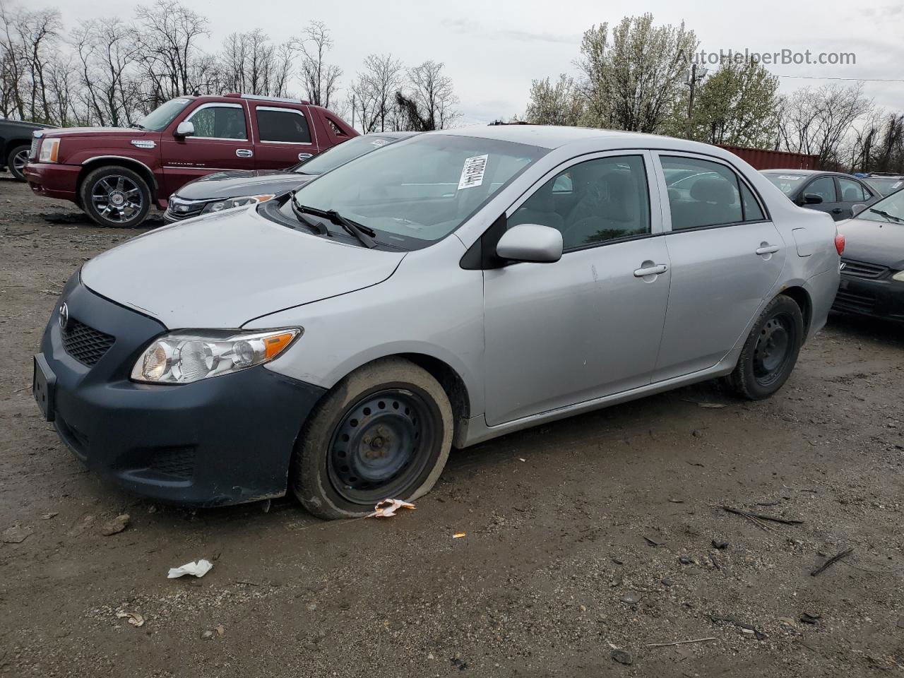 2010 Toyota Corolla Base Silver vin: 1NXBU4EE8AZ325364