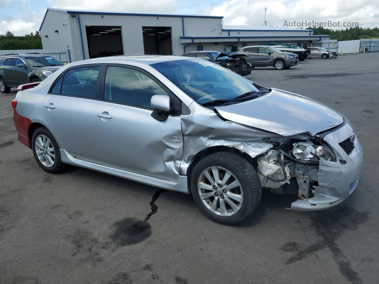 2010 Toyota Corolla Base Silver vin: 1NXBU4EE8AZ375505