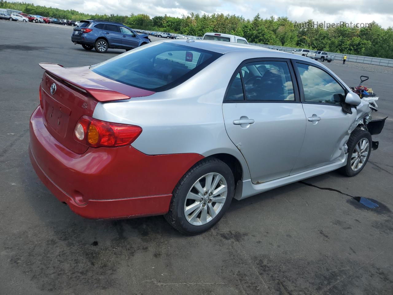 2010 Toyota Corolla Base Silver vin: 1NXBU4EE8AZ375505