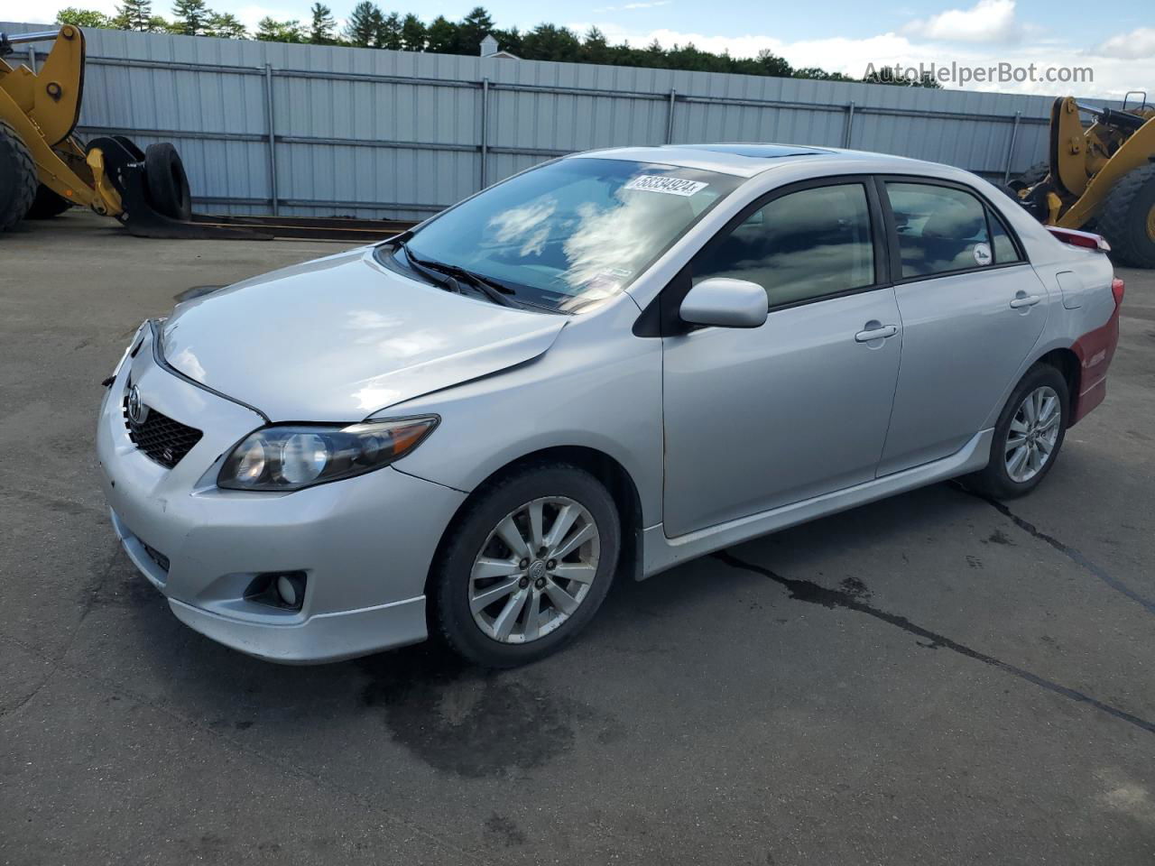 2010 Toyota Corolla Base Silver vin: 1NXBU4EE8AZ375505