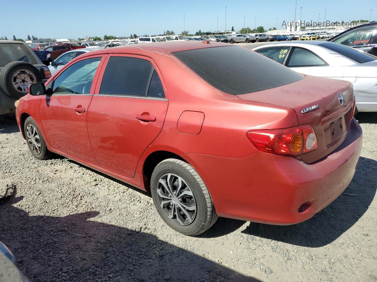 2010 Toyota Corolla Base Red vin: 1NXBU4EE9AZ187060