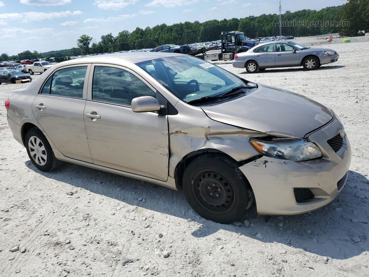 2010 Toyota Corolla Base Tan vin: 1NXBU4EE9AZ205556