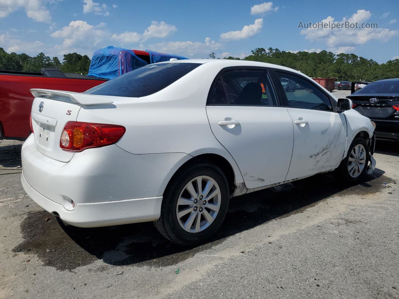 2010 Toyota Corolla Base White vin: 1NXBU4EE9AZ207257