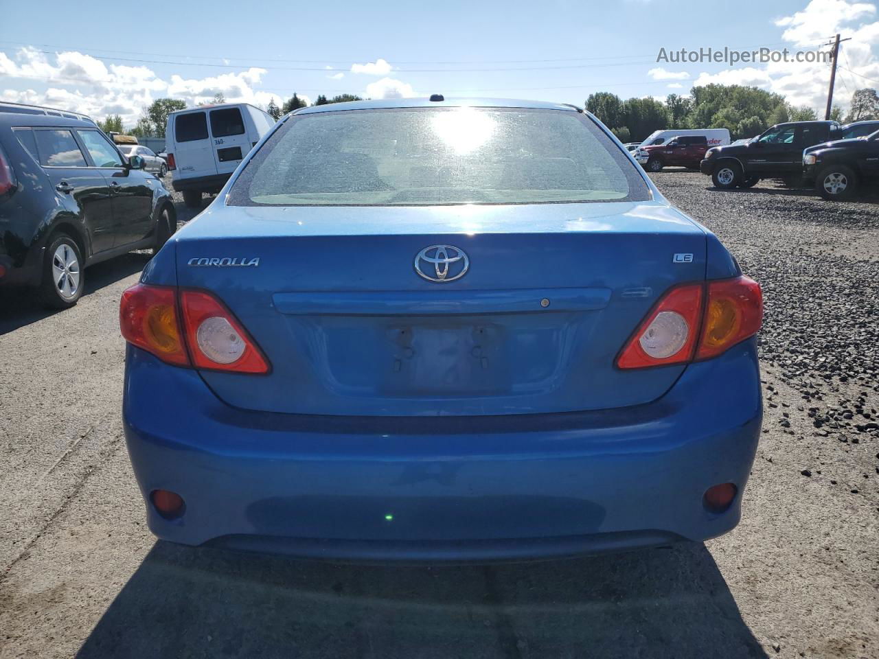 2010 Toyota Corolla Base Blue vin: 1NXBU4EE9AZ230053