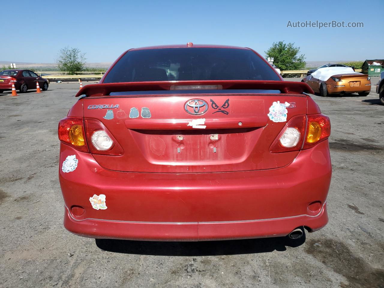 2010 Toyota Corolla Base Red vin: 1NXBU4EE9AZ234166