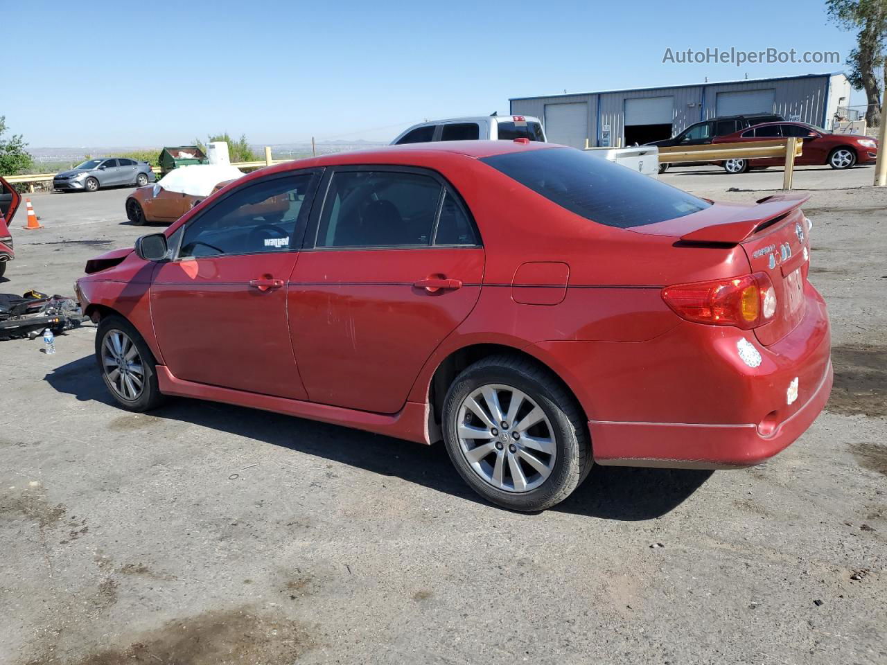 2010 Toyota Corolla Base Red vin: 1NXBU4EE9AZ234166