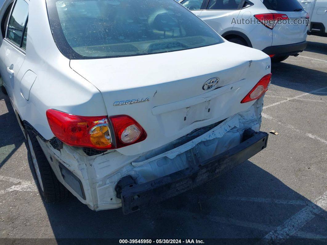 2010 Toyota Corolla Le White vin: 1NXBU4EE9AZ234328