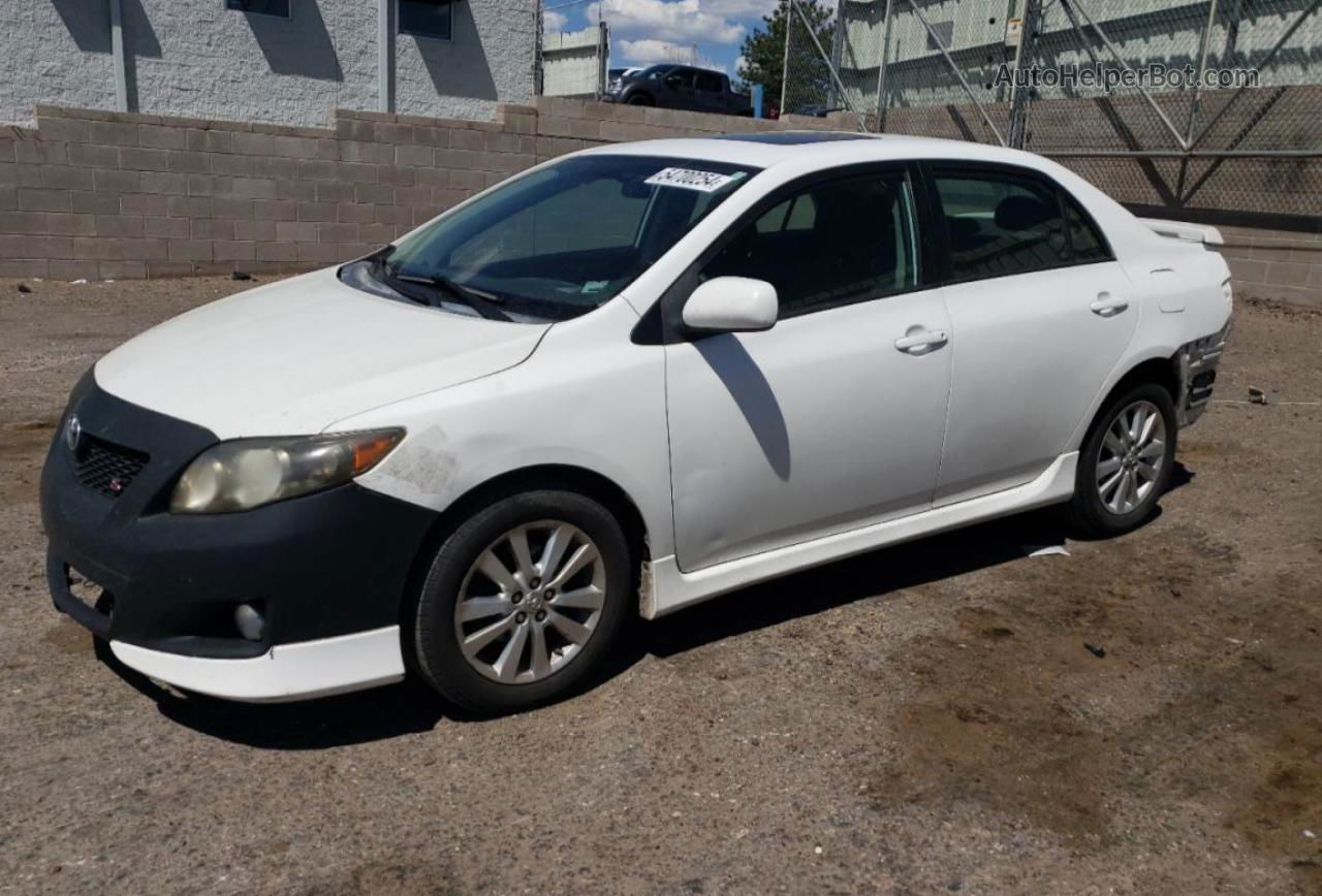 2010 Toyota Corolla Base White vin: 1NXBU4EE9AZ247841