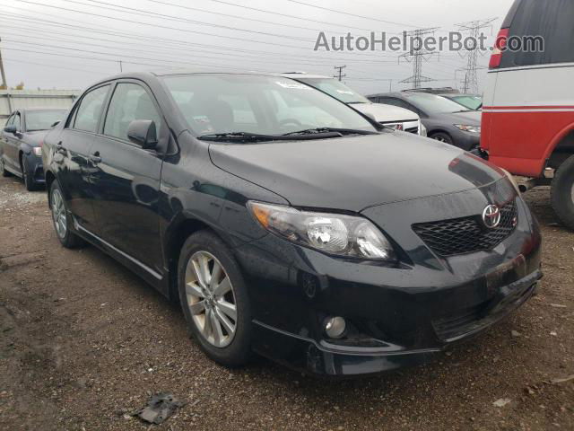 2010 Toyota Corolla Base Black vin: 1NXBU4EE9AZ266423