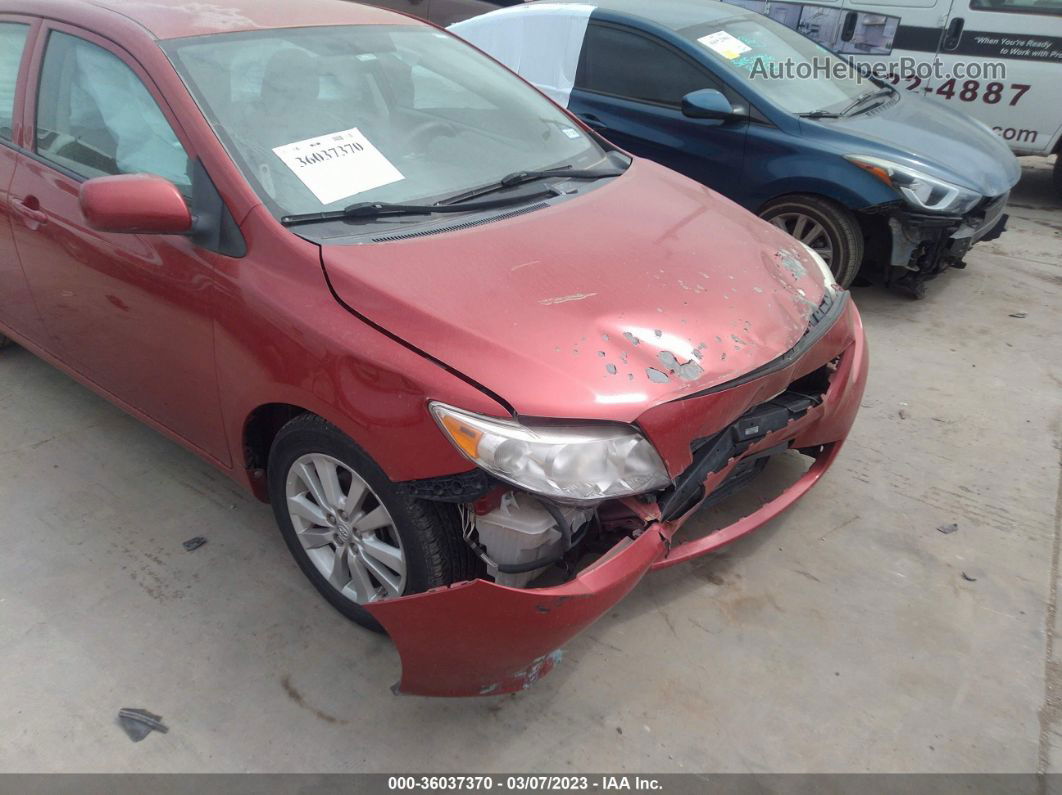 2010 Toyota Corolla Le Red vin: 1NXBU4EE9AZ297025