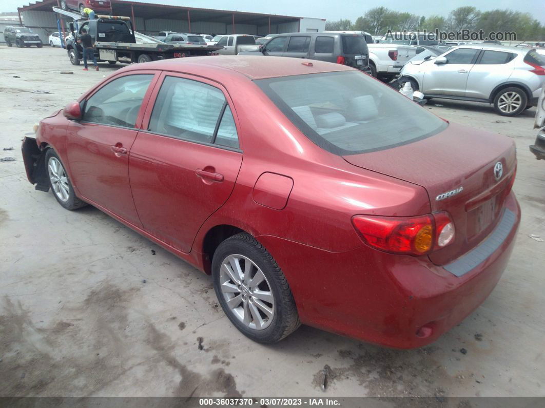 2010 Toyota Corolla Le Red vin: 1NXBU4EE9AZ297025