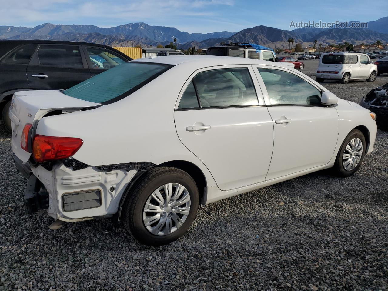 2010 Toyota Corolla Base White vin: 1NXBU4EE9AZ306659