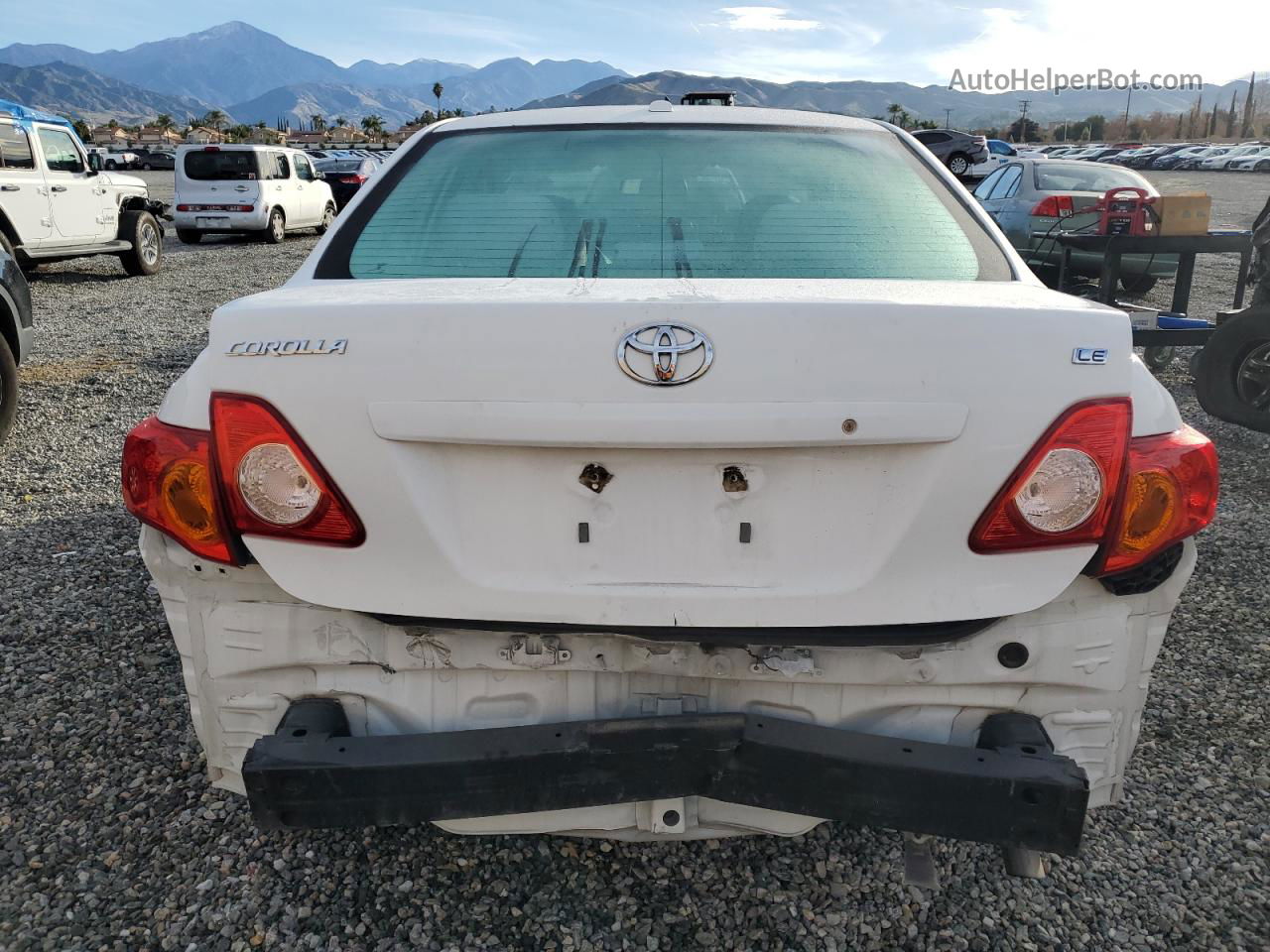 2010 Toyota Corolla Base White vin: 1NXBU4EE9AZ306659